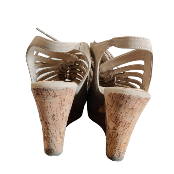 Taupe Cork Heel size 9.5 - Picture 5 of 7